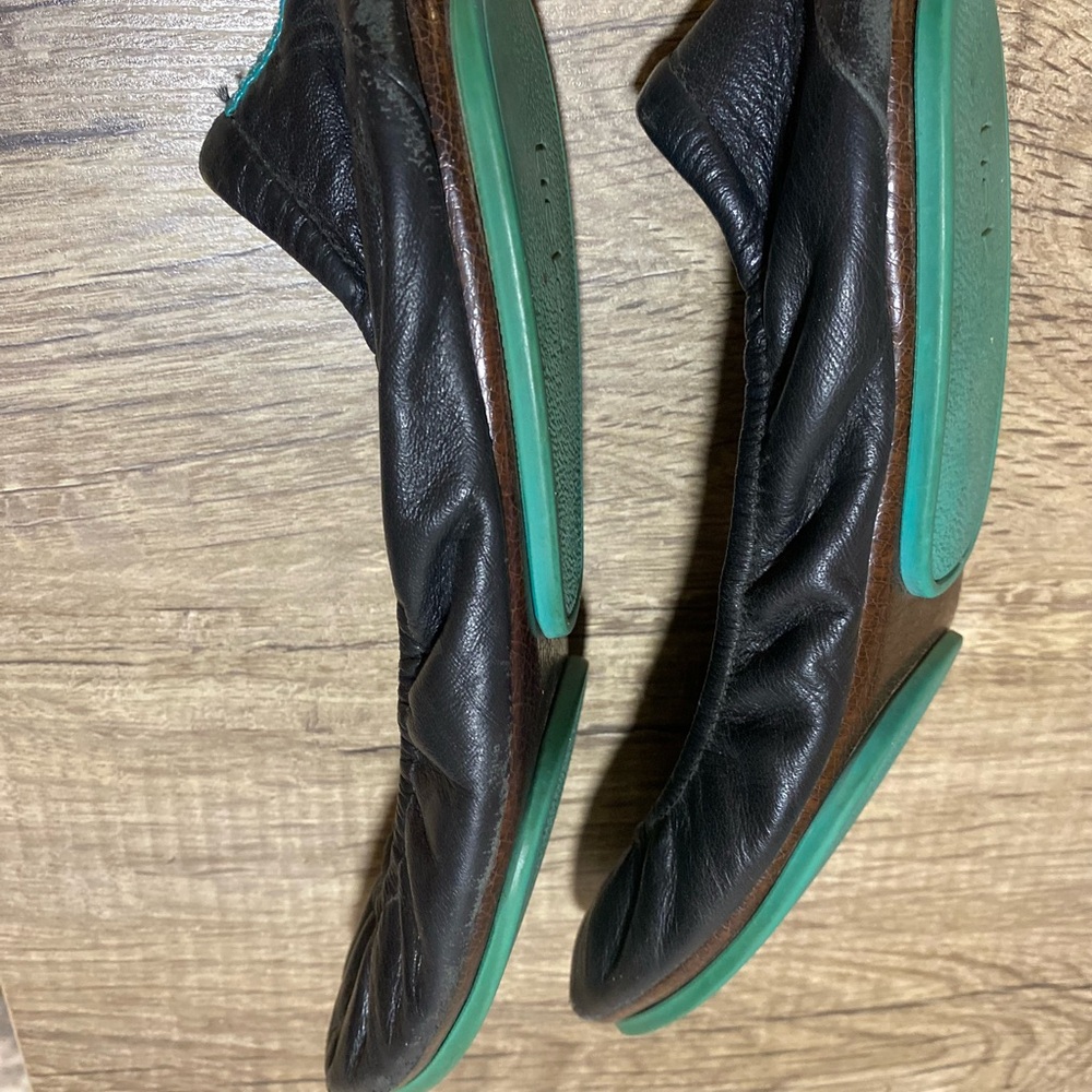 Tieks Black Leather Women's Ballet Flats - Picture 9 of 9